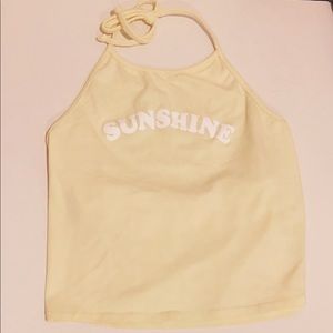 PacSun L.A. Hearts Sunshine cropped Halter Top
